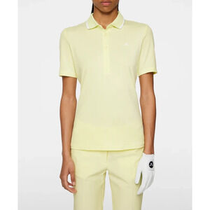 J. Lindeberg Mindy Polo Pale Lime top t-shirt Yellow Medium A005544